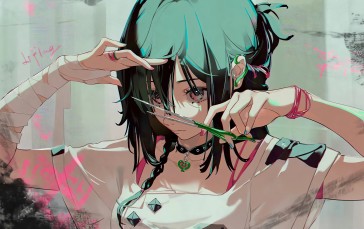 Anime, Anime Girls, Original Characters, Scissors Wallpaper