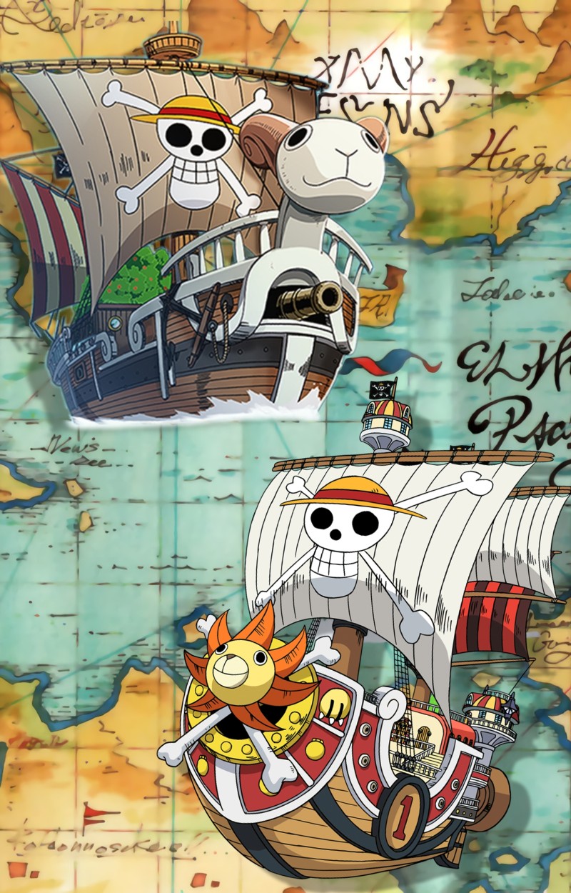 One Piece, Thousand Sunny, Anime, Ship Wallpaper