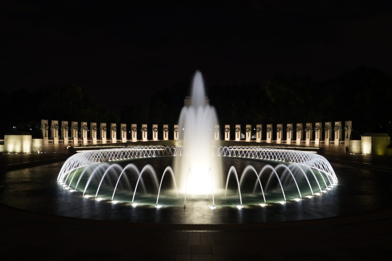 Washington, D.C., Memorial, Fountain, Night Wallpaper