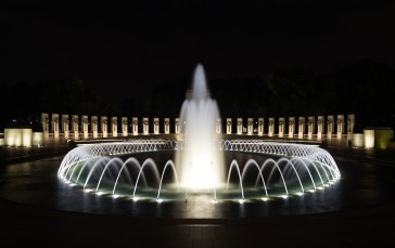 Washington, D.C., Memorial, Fountain, Night Wallpaper