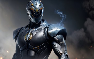 AI Art, Superhero, Armor, Rangers, Power Rangers Wallpaper