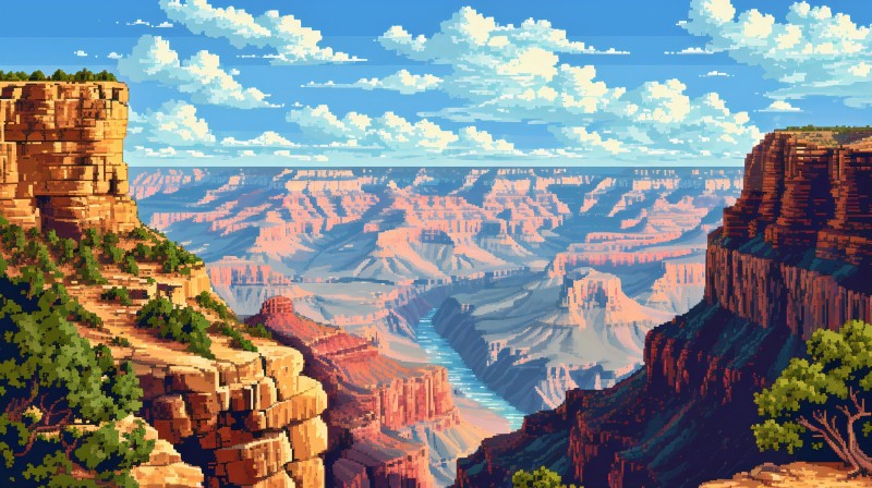 AI Art, Landscape, Badlands (nature) Wallpaper