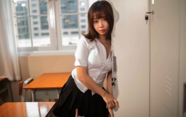 Asian, Model, Women, Short Hair Wallpaper