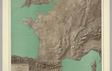Map, France, Old Map, Cartography, 1937 (Year) Wallpaper