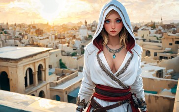 Assassin’s Creed, Baghdad, Digital Art, AI Art Wallpaper