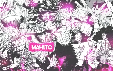 Jujutsu Kaisen, Mahito (Jujutsu Kaisen), Collage, Scars, DinocoZero Wallpaper