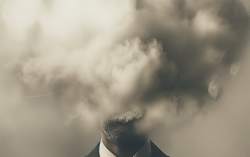 Portrait Display, Illustration, Smoke, Head, Clouds Wallpaper