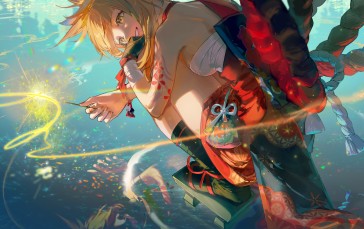 Genshin Impact, Artwork, Yoimiya (Genshin Impact), Anime Wallpaper