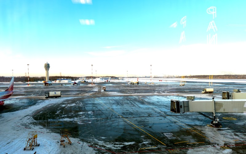 Airport, St. Petersburg, Winter, Terminal, Snow Wallpaper