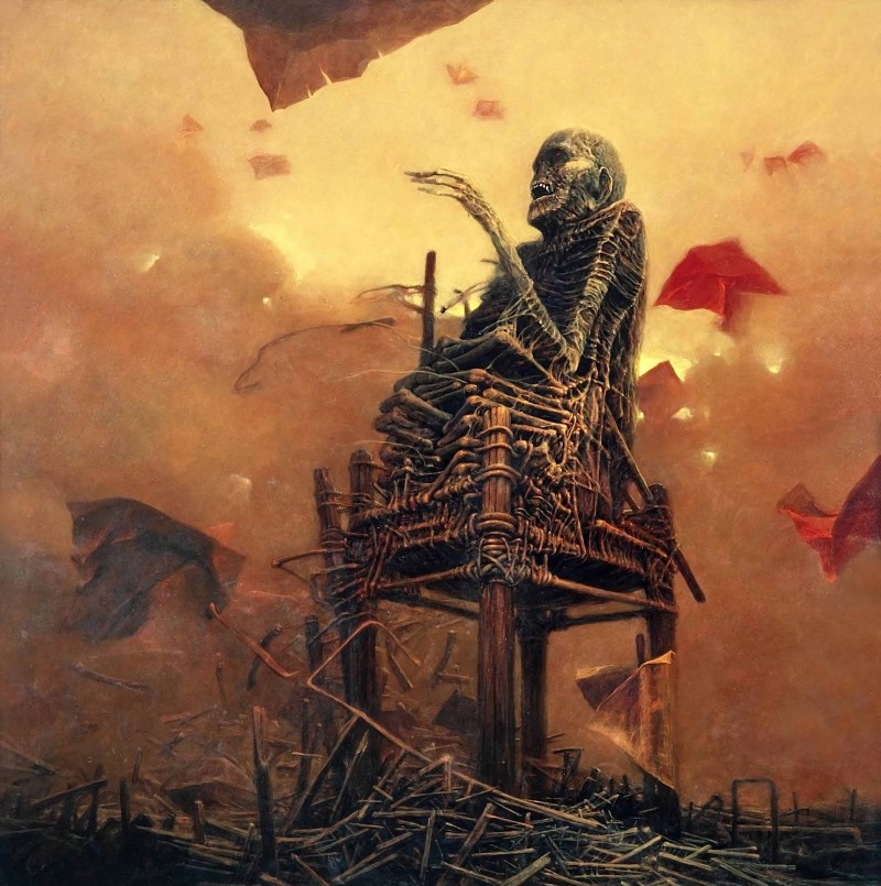 Zdzisław Beksiński, Dark, Artwork, Digital Art Wallpaper