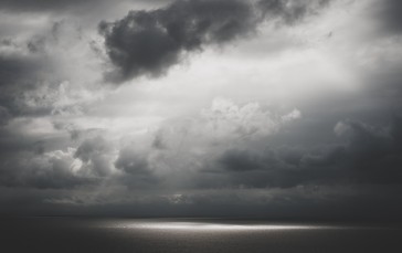 White, Sea, Horizon, Sky Wallpaper