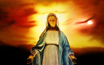 Religion, Virgin Mary, Idol, Digital Art Wallpaper