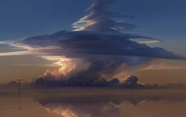 Landscape, Clouds, Sky Wallpaper