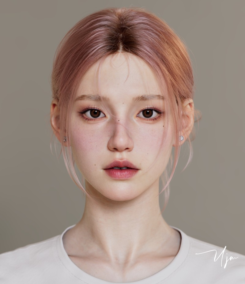 YJM, CGI, Women, Portrait, Asian Wallpaper