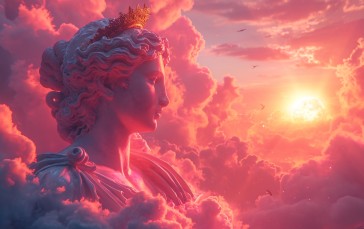 AI Art, Digital Art, Mythology, God, Sun Wallpaper
