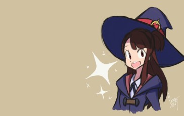 Little Witch Academia, Luna Nova Uniform, Witch Hat, Witch, Kagari Atsuko Wallpaper