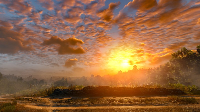 The Witcher 3: Wild Hunt, Screen Shot, PC Gaming, Clouds Wallpaper