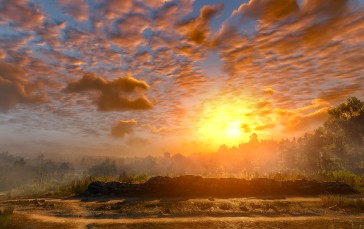 The Witcher 3: Wild Hunt, Screen Shot, PC Gaming, Clouds Wallpaper