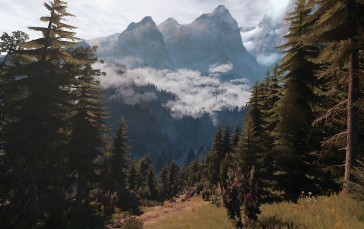 The Witcher 3: Wild Hunt, Screen Shot, PC Gaming, Mountains Wallpaper