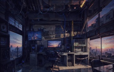 4Gamers, Gamer, Computer, Stable Diffusion Wallpaper