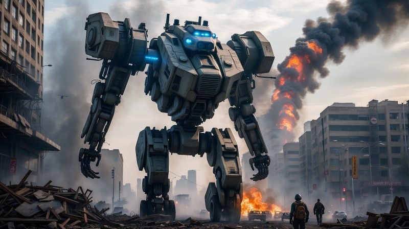 Robot, Destruction, Machine, Science Fiction, Technomancer Wallpaper