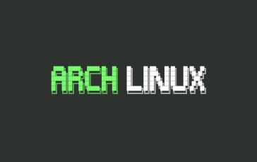 Arch Linux, ASCII Art, Terminal, Green, Simple Background Wallpaper
