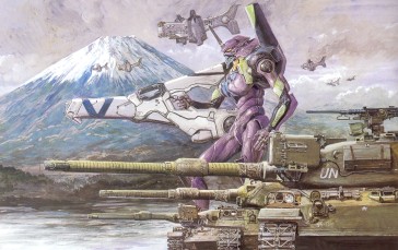 Anime, Neon Genesis Evangelion, Weapon, EVA Unit 01 Wallpaper