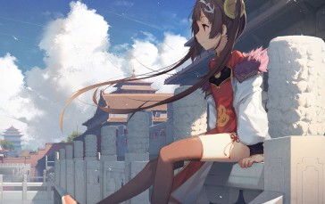 Anime, Anime Girls, Castle Wallpaper