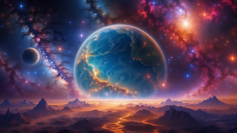 Space, Universe, Earth, 4K Wallpaper