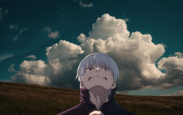 Toge Inumaki, Jujutsu Kaisen, Anime Boys, Clouds Wallpaper