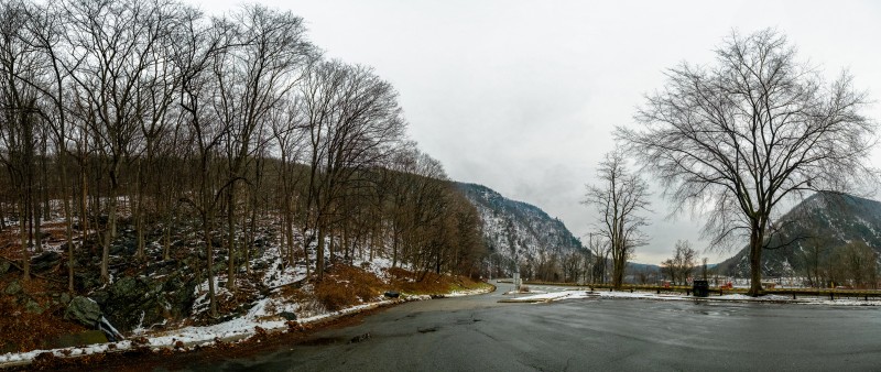 USA, Road, Mountains, Hills, Winter Wallpaper