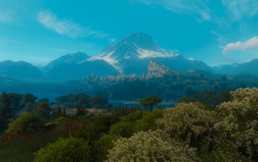 The Witcher 3: Wild Hunt, Screen Shot, PC Gaming, Tussent, Mountains Wallpaper
