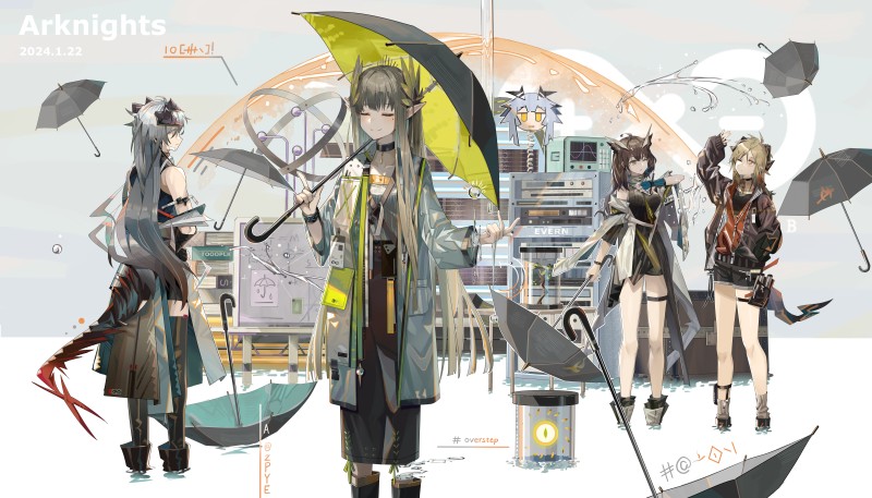 Anime, Anime Girls, Umbrella, Arknights, Saria (arknights) Wallpaper