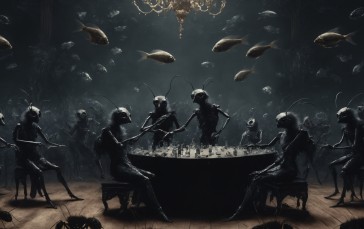 Psychedelic, Nightmare, AI Art Wallpaper