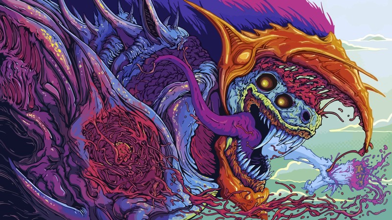 Dragon, Demon, Watercolor, Digital Art Wallpaper