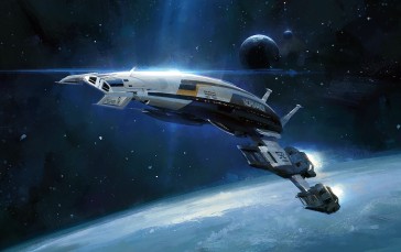 Mass Effect, Space, Video Games, Normandy SR-2 Wallpaper
