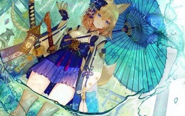 Anime, Anime Girls, Pixiv, Umbrella Wallpaper