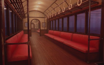 Train, Night, Interior Wallpaper