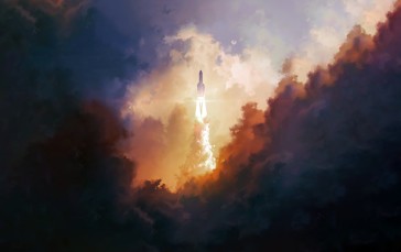 Space, Rocket Wallpaper