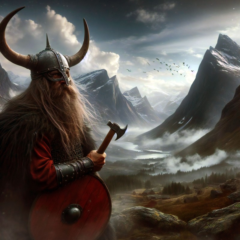 AI Art, Vikings, Norse Mythology, Norse Wallpaper