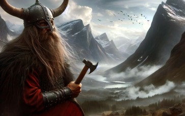 AI Art, Vikings, Norse Mythology, Norse Wallpaper