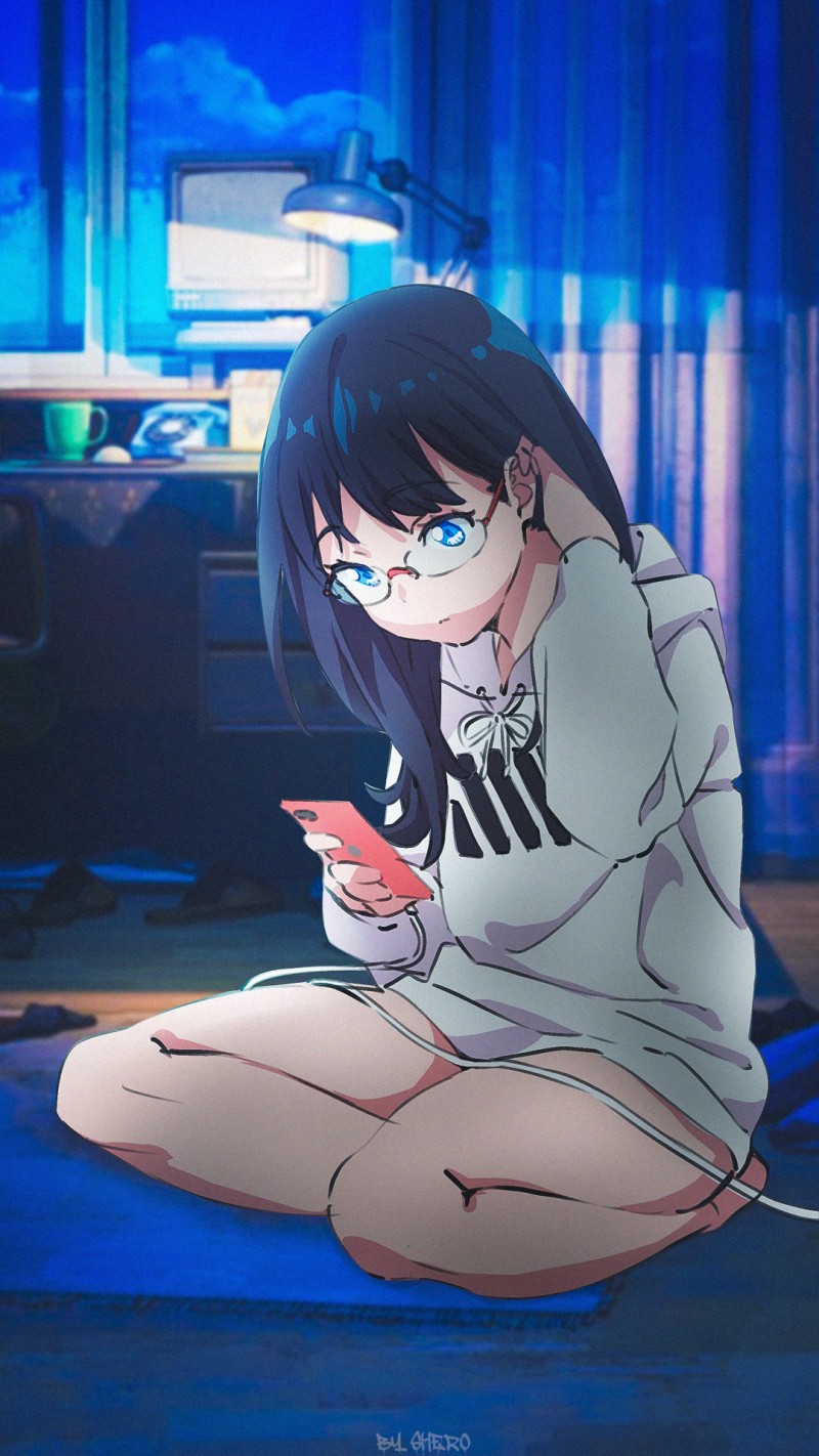 Anime, Anime Girls, Room, Night Wallpaper