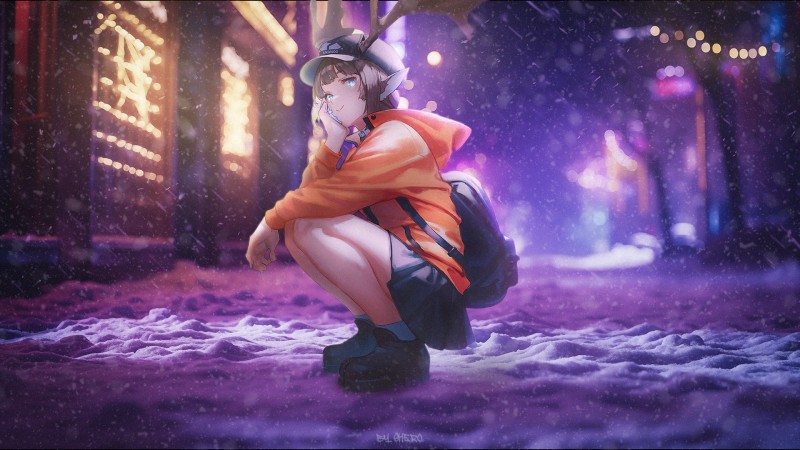 Anime, Anime Girls, Christmas, Snow Wallpaper