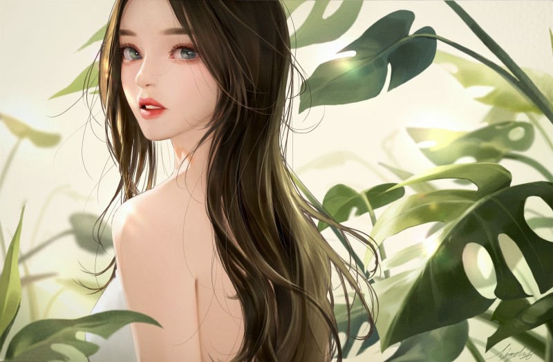 Digital Art, Artwork, Illustration, Women, Asian, Anime Wallpaper