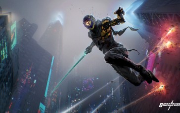 Ghostrunner, Cyberpunk, Digital Art Wallpaper