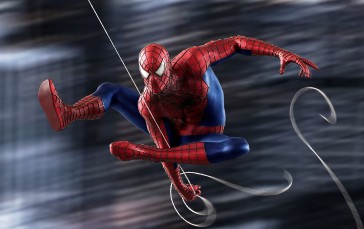 Spider-Man Remastered, Spiderwebs, Marvel Comics, Superhero Wallpaper