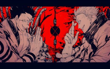 Dazu (ダｽﾞ), Jujutsu Kaisen, Anime, Anime Boys, Red, Ryomen Sukuna Wallpaper
