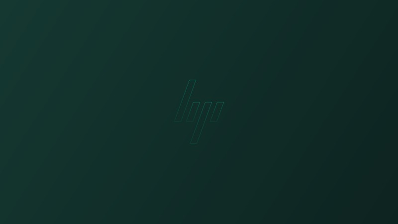 Minimalism, Hewlett Packard, Brand, Logo, Green Background, Digital Art Wallpaper