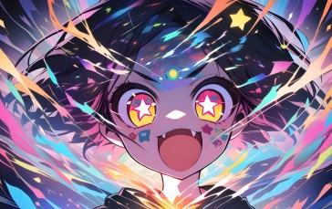 Anime Girls, AI Art Wallpaper