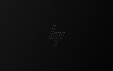 Hewlett Packard, Minimalism, Black Background, Logo, Brand Wallpaper